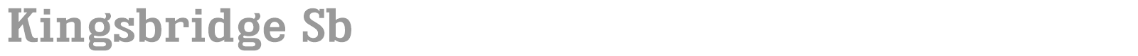 Kingsbridge font preview